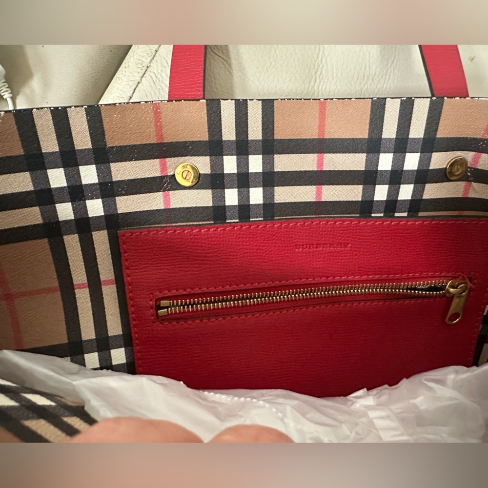 Burberry Red Tote - Picture 7 of 13